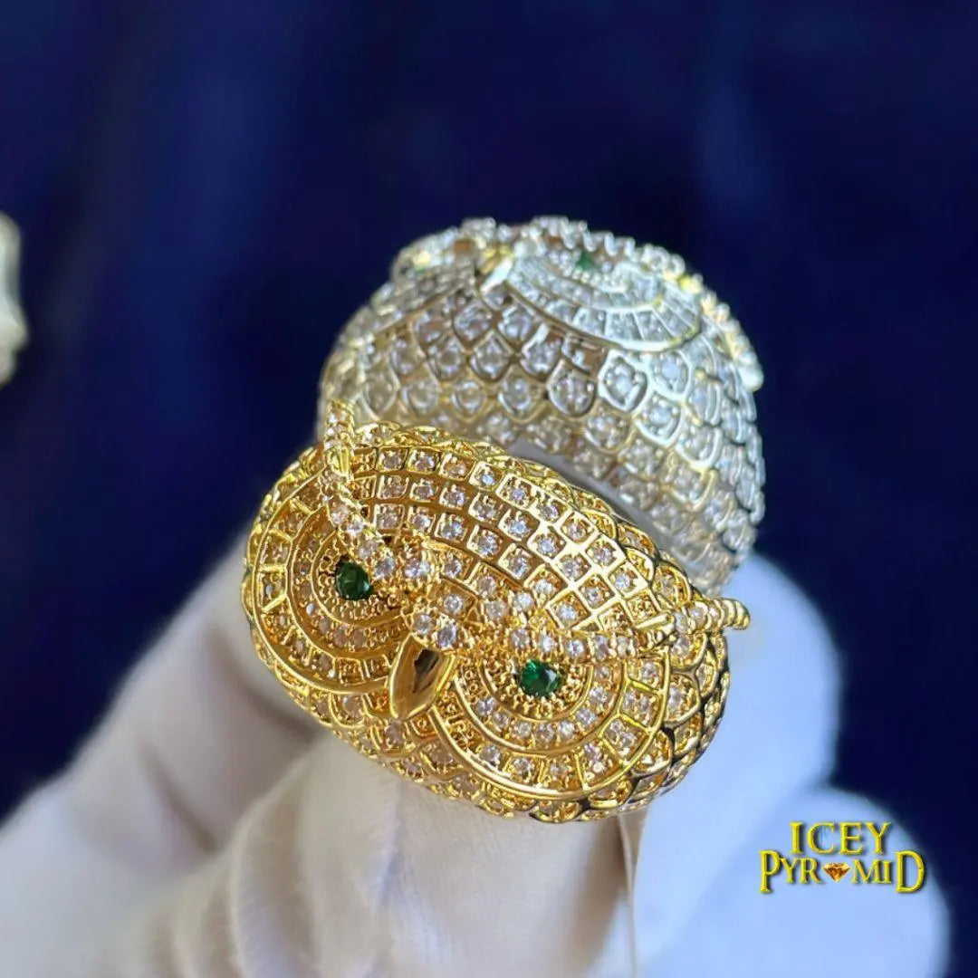 Owl Iced Out Ring - Cartice™LuxuryJewelryGoldSilverWatchBraceletNecklaceChainIced-outCubanMoissaniteTarnish-freeStainlessDurablePremiumShinePlatedStatementDiamondAffordable