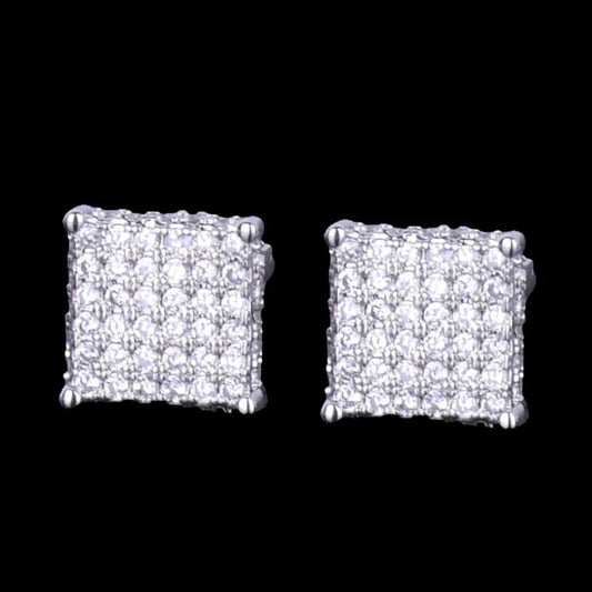 8MM Tennis Iced Out Stud Earrings - Cartice™LuxuryJewelryGoldSilverWatchBraceletNecklaceChainIced-outCubanMoissaniteTarnish-freeStainlessDurablePremiumShinePlatedStatementDiamondAffordable