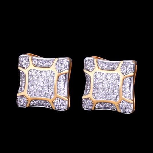 11MM Sunshine Iced Out Stud Earrings - Cartice™LuxuryJewelryGoldSilverWatchBraceletNecklaceChainIced-outCubanMoissaniteTarnish-freeStainlessDurablePremiumShinePlatedStatementDiamondAffordable