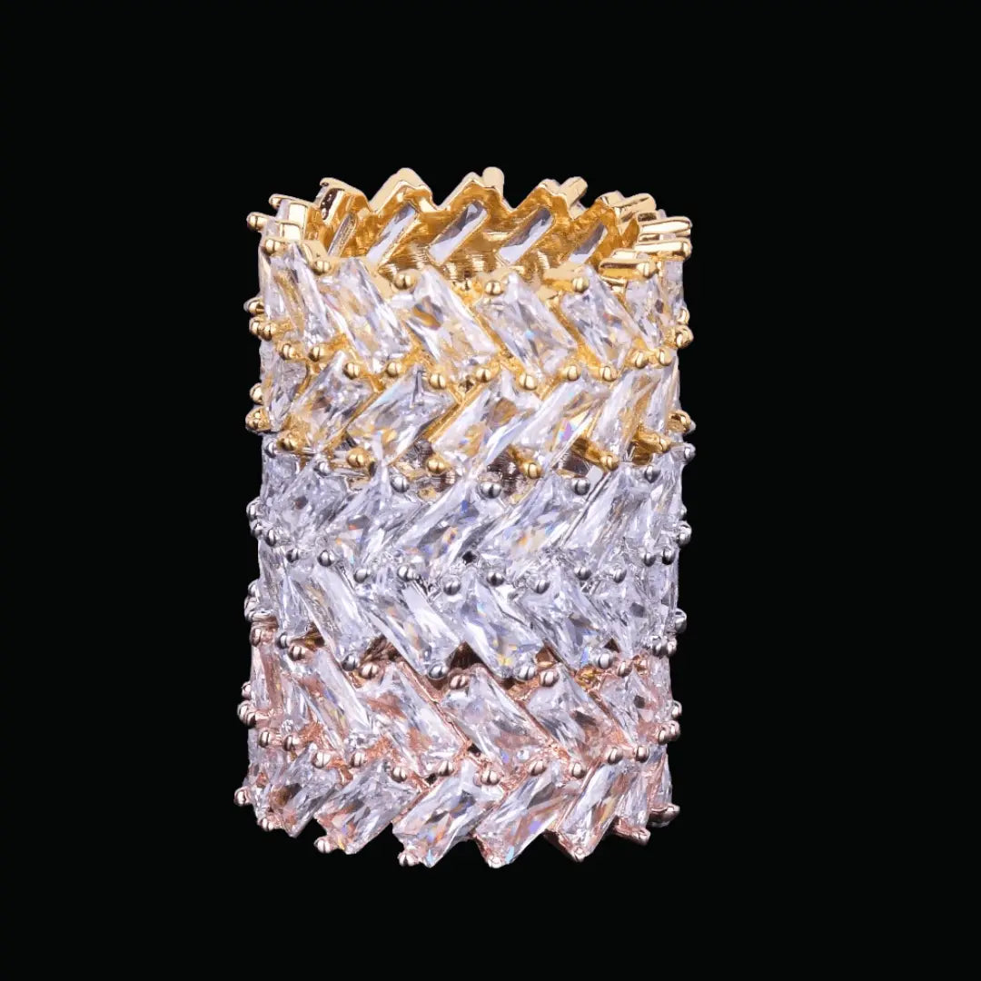 Baguette Edition Iced Out Ring - Cartice™LuxuryJewelryGoldSilverWatchBraceletNecklaceChainIced-outCubanMoissaniteTarnish-freeStainlessDurablePremiumShinePlatedStatementDiamondAffordable