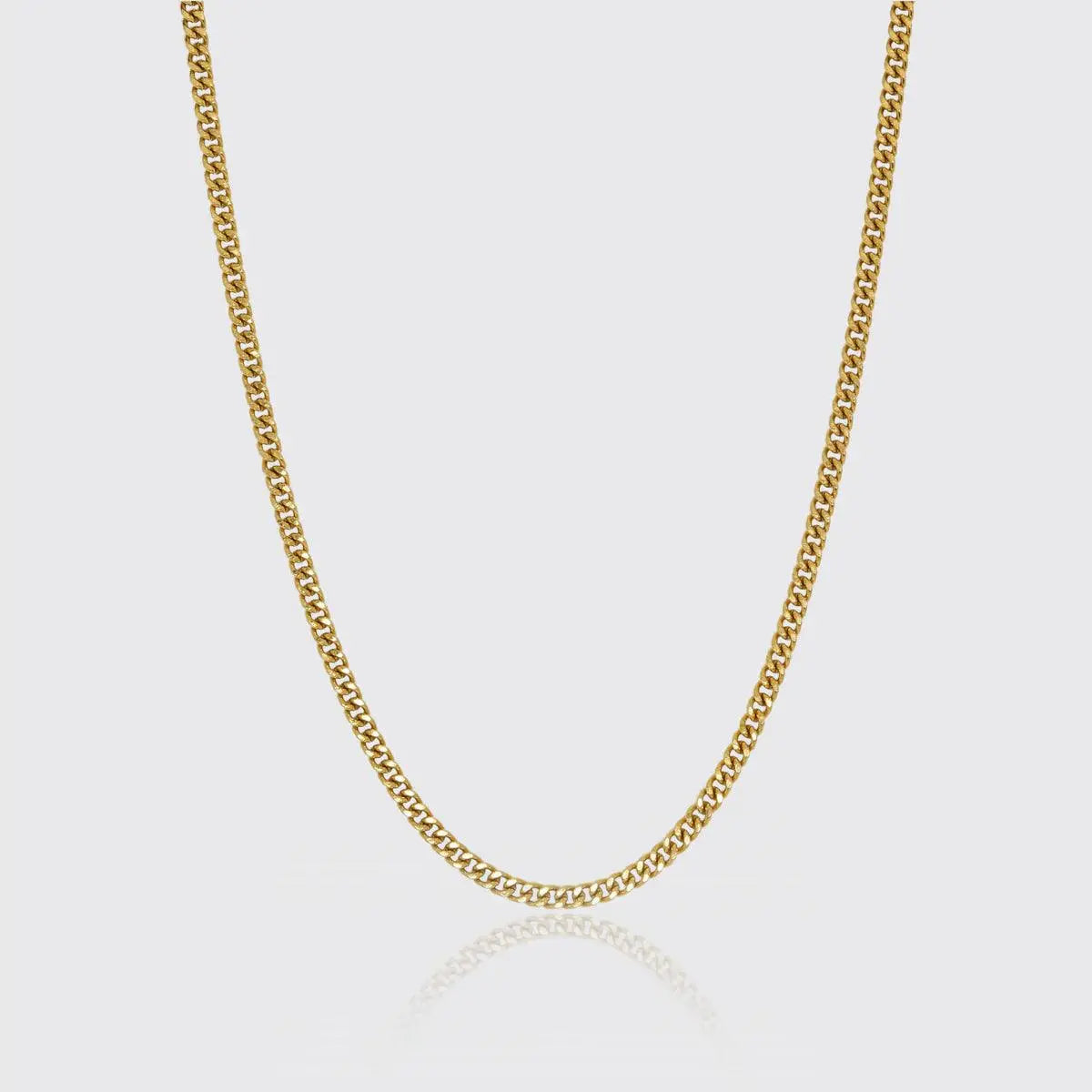 3mm Miami Cuban Link Chain - Gold - Cartice™LuxuryJewelryGoldSilverWatchBraceletNecklaceChainIced-outCubanMoissaniteTarnish-freeStainlessDurablePremiumShinePlatedStatementDiamondAffordable