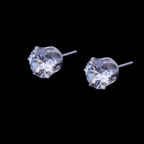 VVS Round Iced Out Stud Earrings - Cartice™LuxuryJewelryGoldSilverWatchBraceletNecklaceChainIced-outCubanMoissaniteTarnish-freeStainlessDurablePremiumShinePlatedStatementDiamondAffordable