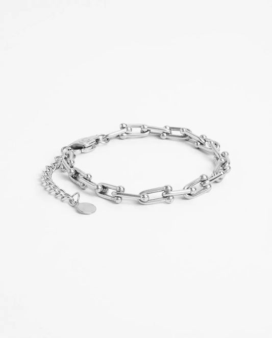 Industrial Link Bracelet - White Gold - Cartice™LuxuryJewelryGoldSilverWatchBraceletNecklaceChainIced-outCubanMoissaniteTarnish-freeStainlessDurablePremiumShinePlatedStatementDiamondAffordable