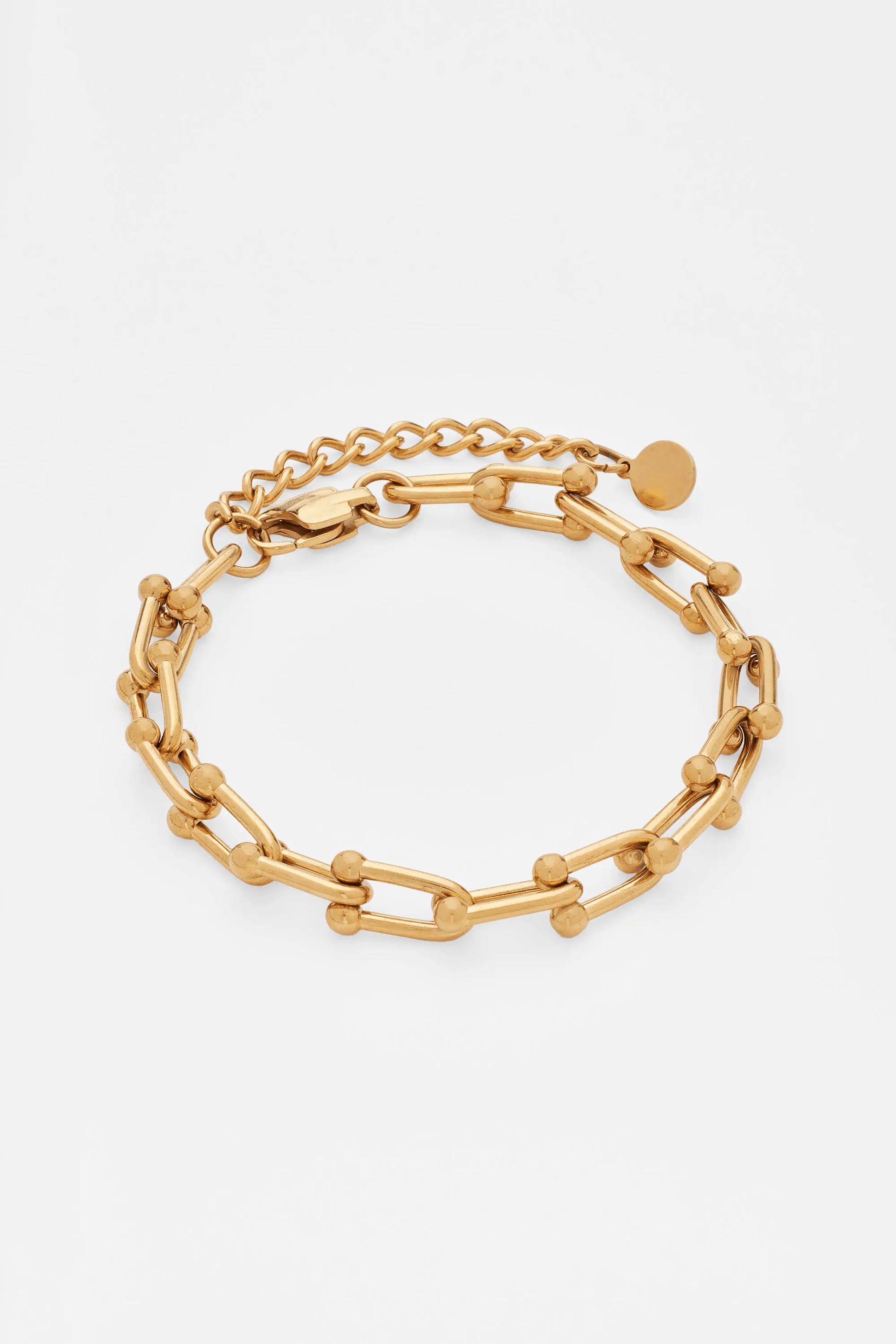 Industrial Link Bracelet - Gold - Cartice™LuxuryJewelryGoldSilverWatchBraceletNecklaceChainIced-outCubanMoissaniteTarnish-freeStainlessDurablePremiumShinePlatedStatementDiamondAffordable