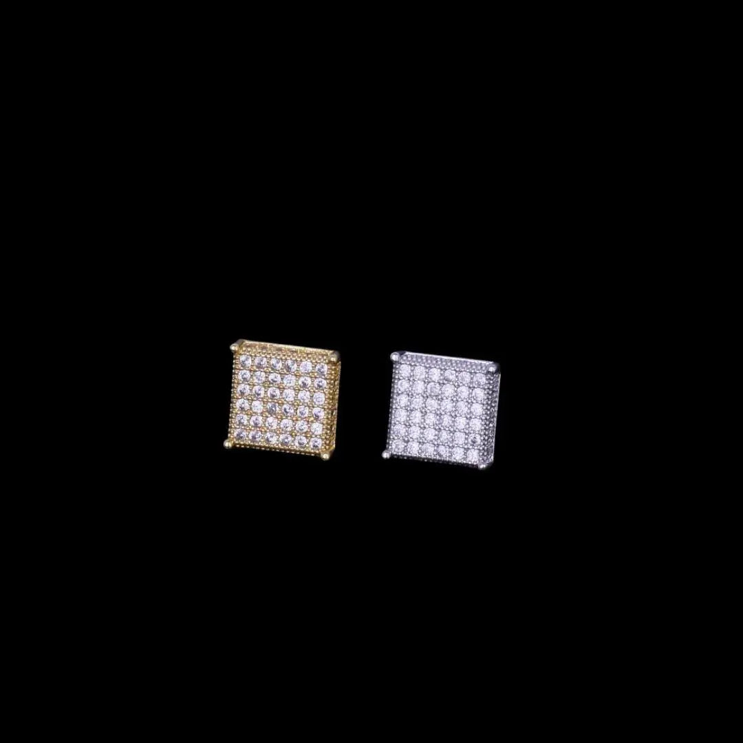 12MM Micro Paved Iced Out Stud Earrings - Cartice™LuxuryJewelryGoldSilverWatchBraceletNecklaceChainIced-outCubanMoissaniteTarnish-freeStainlessDurablePremiumShinePlatedStatementDiamondAffordable