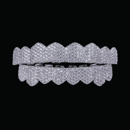 8 Teeth Fang Mouth Iced Out Grillz - Cartice™LuxuryJewelryGoldSilverWatchBraceletNecklaceChainIced-outCubanMoissaniteTarnish-freeStainlessDurablePremiumShinePlatedStatementDiamondAffordable