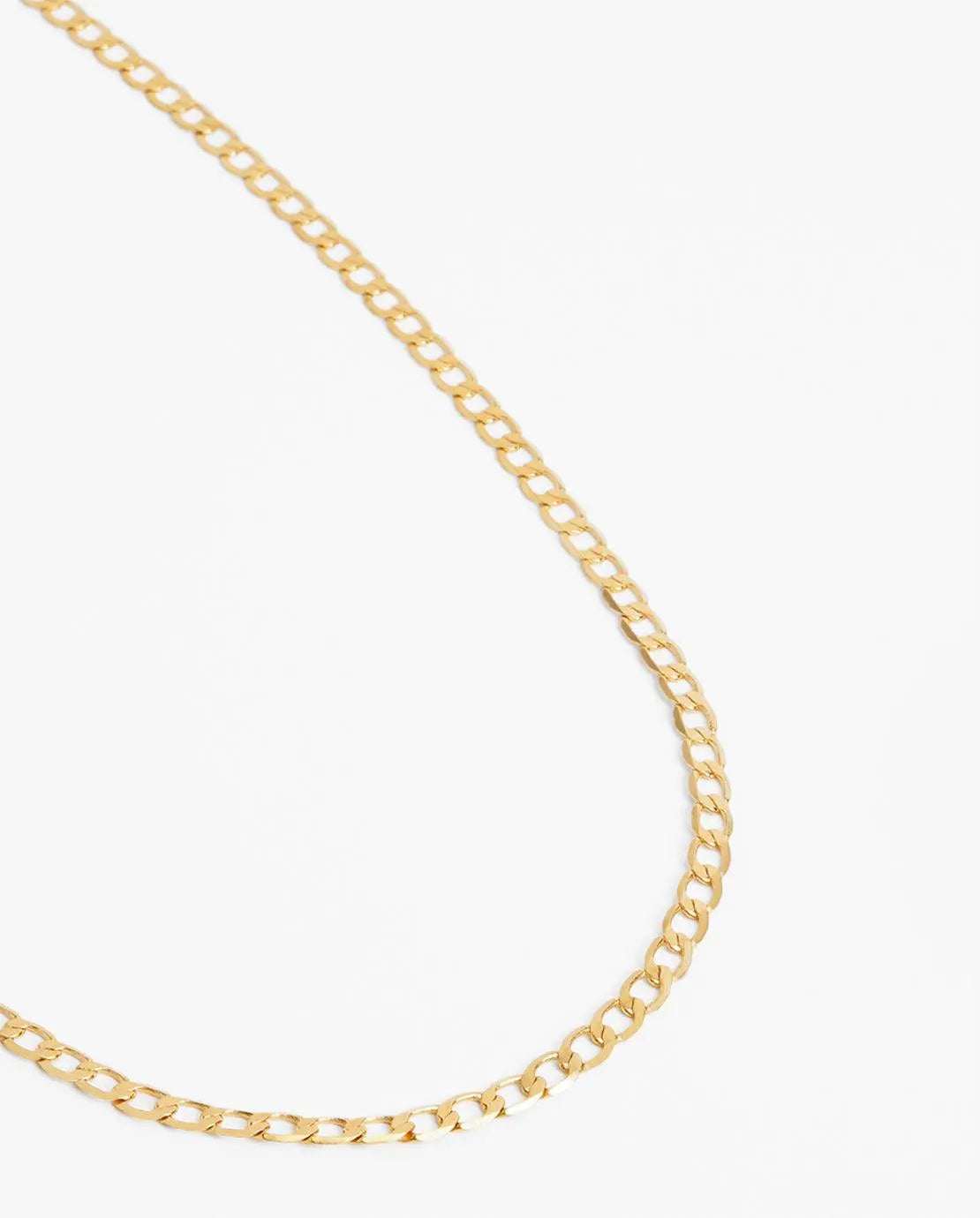 3mm Curb Chain - Gold - Cartice™LuxuryJewelryGoldSilverWatchBraceletNecklaceChainIced-outCubanMoissaniteTarnish-freeStainlessDurablePremiumShinePlatedStatementDiamondAffordable