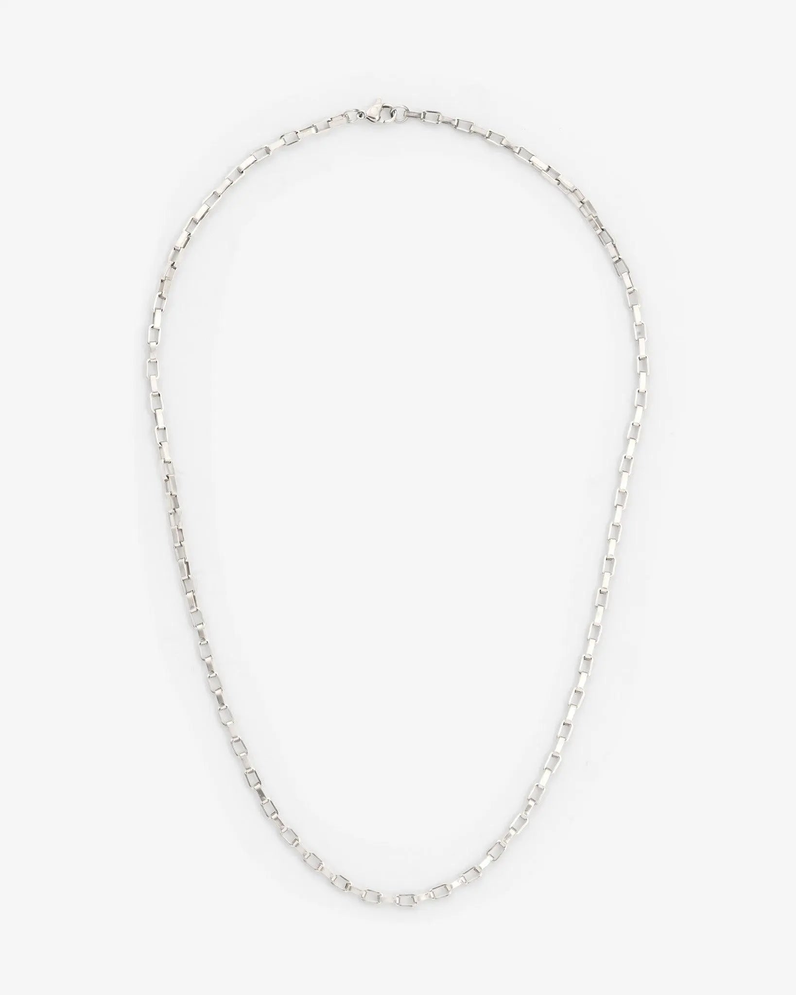 3mm Edge Chain - White Gold - Cartice™LuxuryJewelryGoldSilverWatchBraceletNecklaceChainIced-outCubanMoissaniteTarnish-freeStainlessDurablePremiumShinePlatedStatementDiamondAffordable