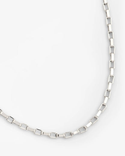 3mm Edge Chain - White Gold - Cartice™LuxuryJewelryGoldSilverWatchBraceletNecklaceChainIced-outCubanMoissaniteTarnish-freeStainlessDurablePremiumShinePlatedStatementDiamondAffordable