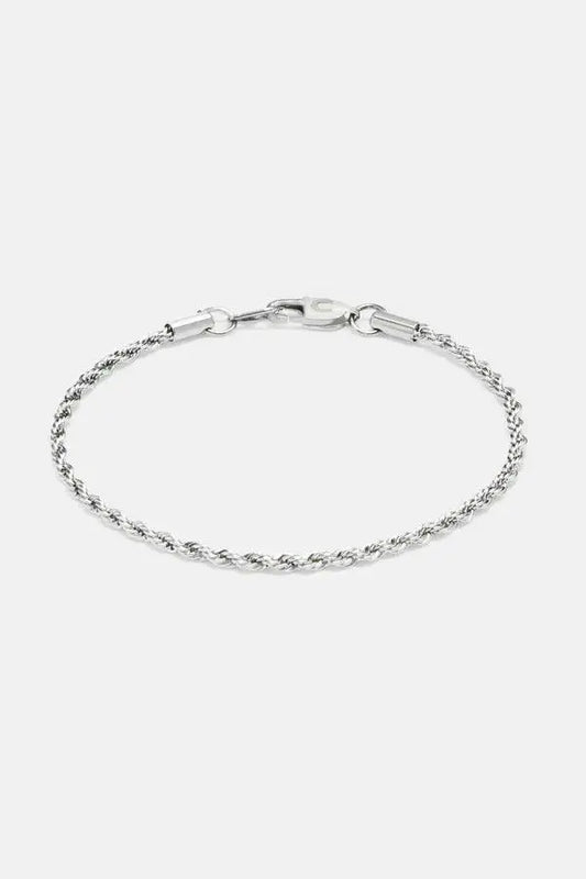 3MM Rope Bracelet - White Gold - Cartice™LuxuryJewelryGoldSilverWatchBraceletNecklaceChainIced-outCubanMoissaniteTarnish-freeStainlessDurablePremiumShinePlatedStatementDiamondAffordable