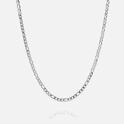 3MM Figaro Chain - White Gold - Cartice™LuxuryJewelryGoldSilverWatchBraceletNecklaceChainIced-outCubanMoissaniteTarnish-freeStainlessDurablePremiumShinePlatedStatementDiamondAffordable