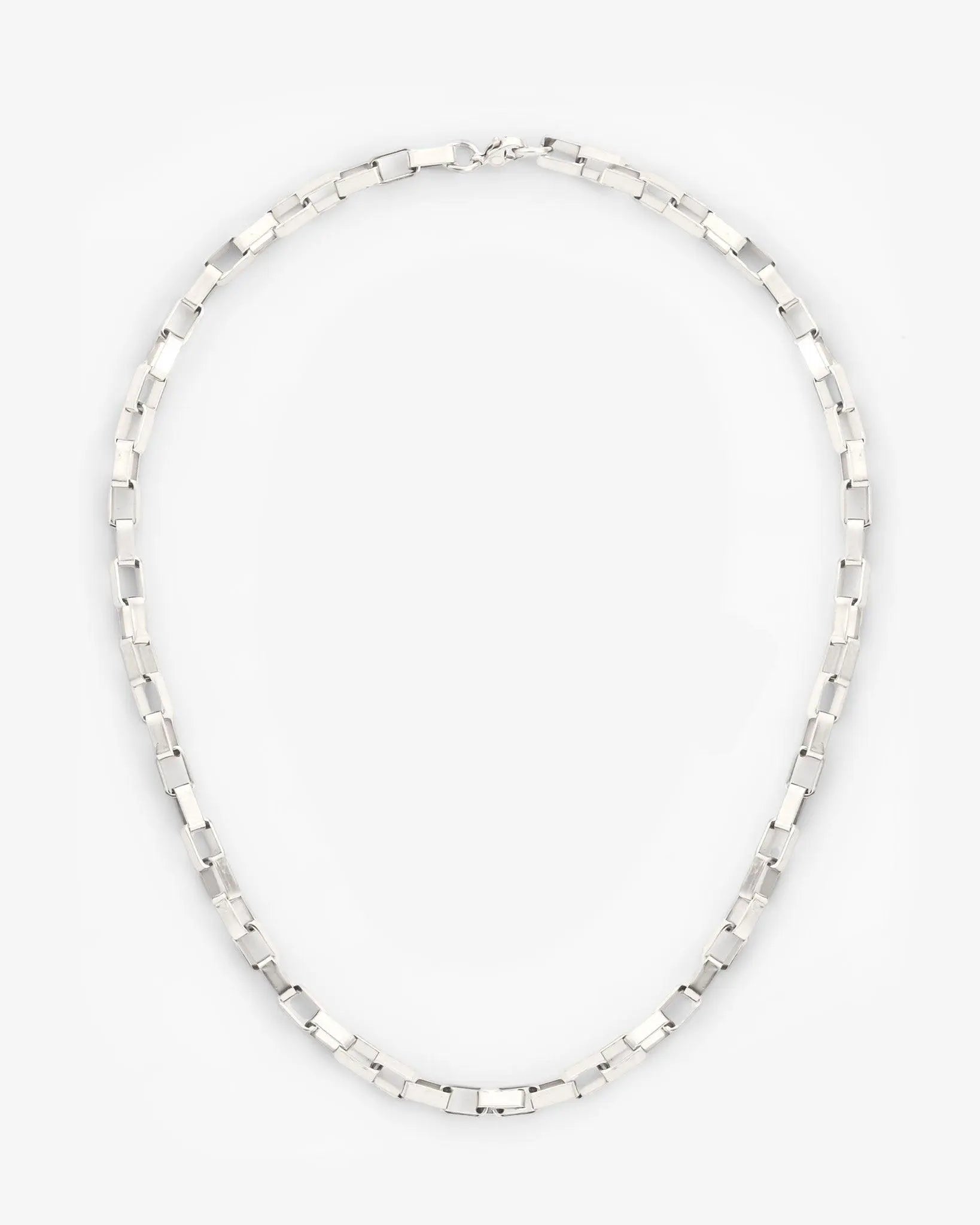 5mm Edge Chain - White Gold - Cartice™LuxuryJewelryGoldSilverWatchBraceletNecklaceChainIced-outCubanMoissaniteTarnish-freeStainlessDurablePremiumShinePlatedStatementDiamondAffordable