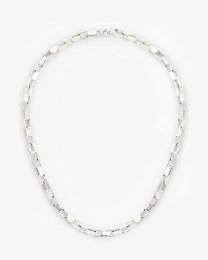 5mm Edge Chain - White Gold - Cartice™LuxuryJewelryGoldSilverWatchBraceletNecklaceChainIced-outCubanMoissaniteTarnish-freeStainlessDurablePremiumShinePlatedStatementDiamondAffordable