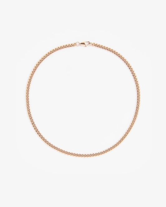 3mm Miami Cuban Chain - Rose Gold - Cartice™LuxuryJewelryGoldSilverWatchBraceletNecklaceChainIced-outCubanMoissaniteTarnish-freeStainlessDurablePremiumShinePlatedStatementDiamondAffordable