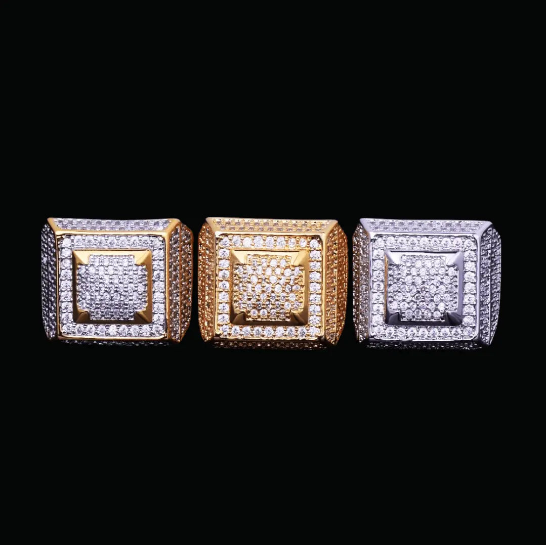 Empire Edition Iced Out Ring - Cartice™LuxuryJewelryGoldSilverWatchBraceletNecklaceChainIced-outCubanMoissaniteTarnish-freeStainlessDurablePremiumShinePlatedStatementDiamondAffordable