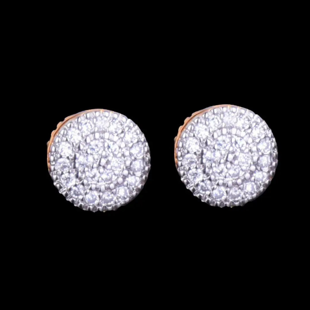 8MM Round Cut Iced Out Stud Earrings - Cartice™LuxuryJewelryGoldSilverWatchBraceletNecklaceChainIced-outCubanMoissaniteTarnish-freeStainlessDurablePremiumShinePlatedStatementDiamondAffordable