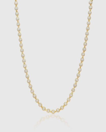 5mm Iced Ball Chain  - Gold - Cartice™LuxuryJewelryGoldSilverWatchBraceletNecklaceChainIced-outCubanMoissaniteTarnish-freeStainlessDurablePremiumShinePlatedStatementDiamondAffordable