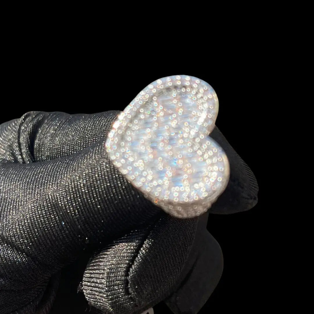 Heart Iced Out Tennis Ring - Cartice™LuxuryJewelryGoldSilverWatchBraceletNecklaceChainIced-outCubanMoissaniteTarnish-freeStainlessDurablePremiumShinePlatedStatementDiamondAffordable