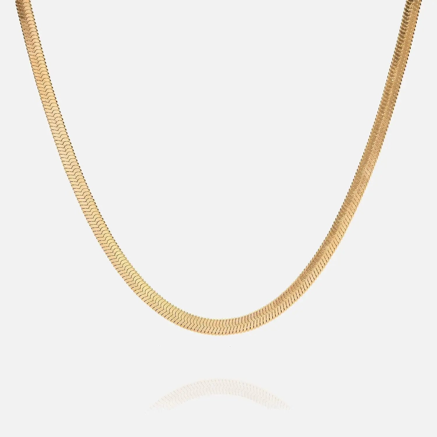 Herringbone Chain - Gold - Cartice™LuxuryJewelryGoldSilverWatchBraceletNecklaceChainIced-outCubanMoissaniteTarnish-freeStainlessDurablePremiumShinePlatedStatementDiamondAffordable