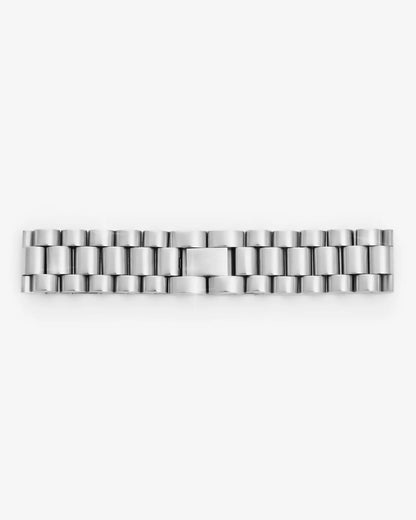 15mm Watch Strap Link Bracelet - White Gold - Cartice™LuxuryJewelryGoldSilverWatchBraceletNecklaceChainIced-outCubanMoissaniteTarnish-freeStainlessDurablePremiumShinePlatedStatementDiamondAffordable