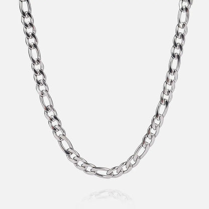 7MM Figaro Chain - White Gold - Cartice™LuxuryJewelryGoldSilverWatchBraceletNecklaceChainIced-outCubanMoissaniteTarnish-freeStainlessDurablePremiumShinePlatedStatementDiamondAffordable