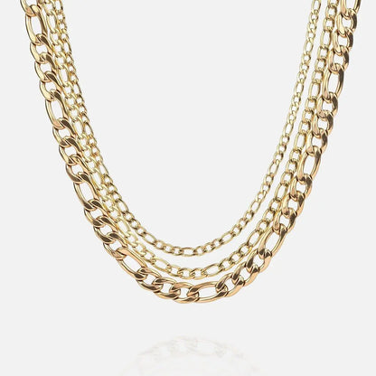 7MM Figaro Chain - Gold - Cartice™LuxuryJewelryGoldSilverWatchBraceletNecklaceChainIced-outCubanMoissaniteTarnish-freeStainlessDurablePremiumShinePlatedStatementDiamondAffordable