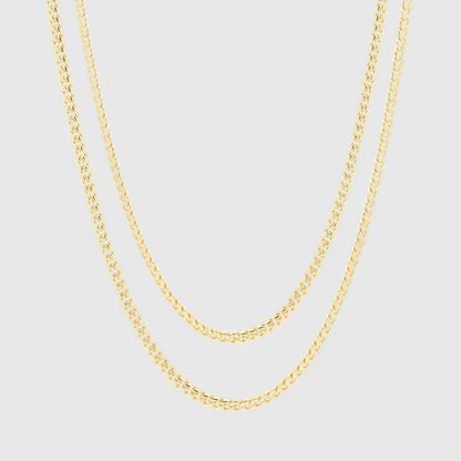 3mm Miami Cuban Chain Set - Gold - Cartice™LuxuryJewelryGoldSilverWatchBraceletNecklaceChainIced-outCubanMoissaniteTarnish-freeStainlessDurablePremiumShinePlatedStatementDiamondAffordable