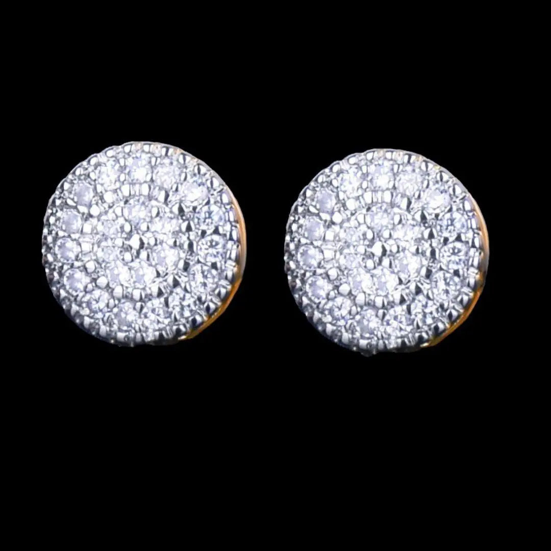 8MM Round Cut Iced Out Stud Earrings - Cartice™LuxuryJewelryGoldSilverWatchBraceletNecklaceChainIced-outCubanMoissaniteTarnish-freeStainlessDurablePremiumShinePlatedStatementDiamondAffordable