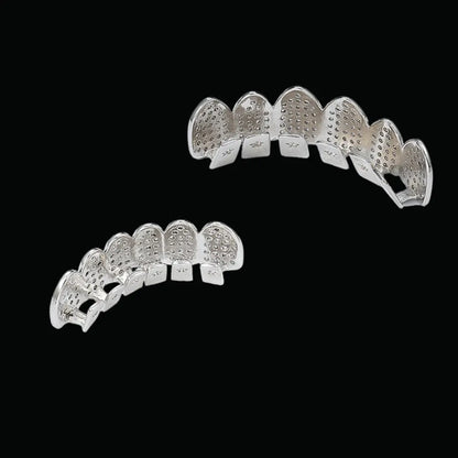 Classic Iced Out Grillz - Cartice™LuxuryJewelryGoldSilverWatchBraceletNecklaceChainIced-outCubanMoissaniteTarnish-freeStainlessDurablePremiumShinePlatedStatementDiamondAffordable