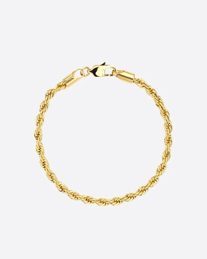 3MM Rope Bracelet - Gold - Cartice™LuxuryJewelryGoldSilverWatchBraceletNecklaceChainIced-outCubanMoissaniteTarnish-freeStainlessDurablePremiumShinePlatedStatementDiamondAffordable