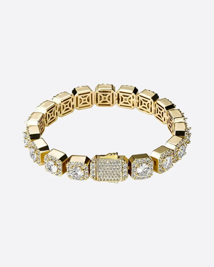 VVS clustered Bracelet - Gold - Cartice™LuxuryJewelryGoldSilverWatchBraceletNecklaceChainIced-outCubanMoissaniteTarnish-freeStainlessDurablePremiumShinePlatedStatementDiamondAffordable