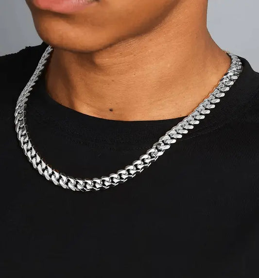 8mm Cuban Chain - White Gold - Cartice™LuxuryJewelryGoldSilverWatchBraceletNecklaceChainIced-outCubanMoissaniteTarnish-freeStainlessDurablePremiumShinePlatedStatementDiamondAffordable