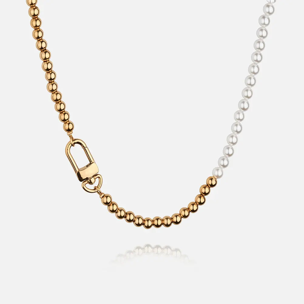 Nuca Necklace - Gold - Cartice™LuxuryJewelryGoldSilverWatchBraceletNecklaceChainIced-outCubanMoissaniteTarnish-freeStainlessDurablePremiumShinePlatedStatementDiamondAffordable