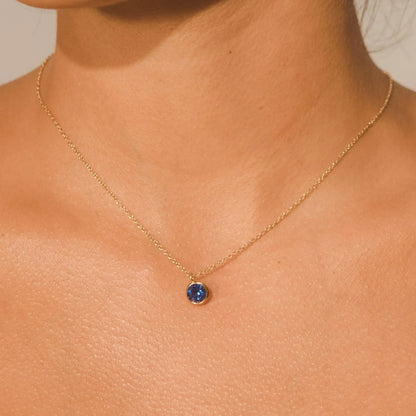 Gemstone Necklace - Sapphire - Cartice™LuxuryJewelryGoldSilverWatchBraceletNecklaceChainIced-outCubanMoissaniteTarnish-freeStainlessDurablePremiumShinePlatedStatementDiamondAffordable