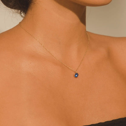 Gemstone Necklace - Sapphire - Cartice™LuxuryJewelryGoldSilverWatchBraceletNecklaceChainIced-outCubanMoissaniteTarnish-freeStainlessDurablePremiumShinePlatedStatementDiamondAffordable