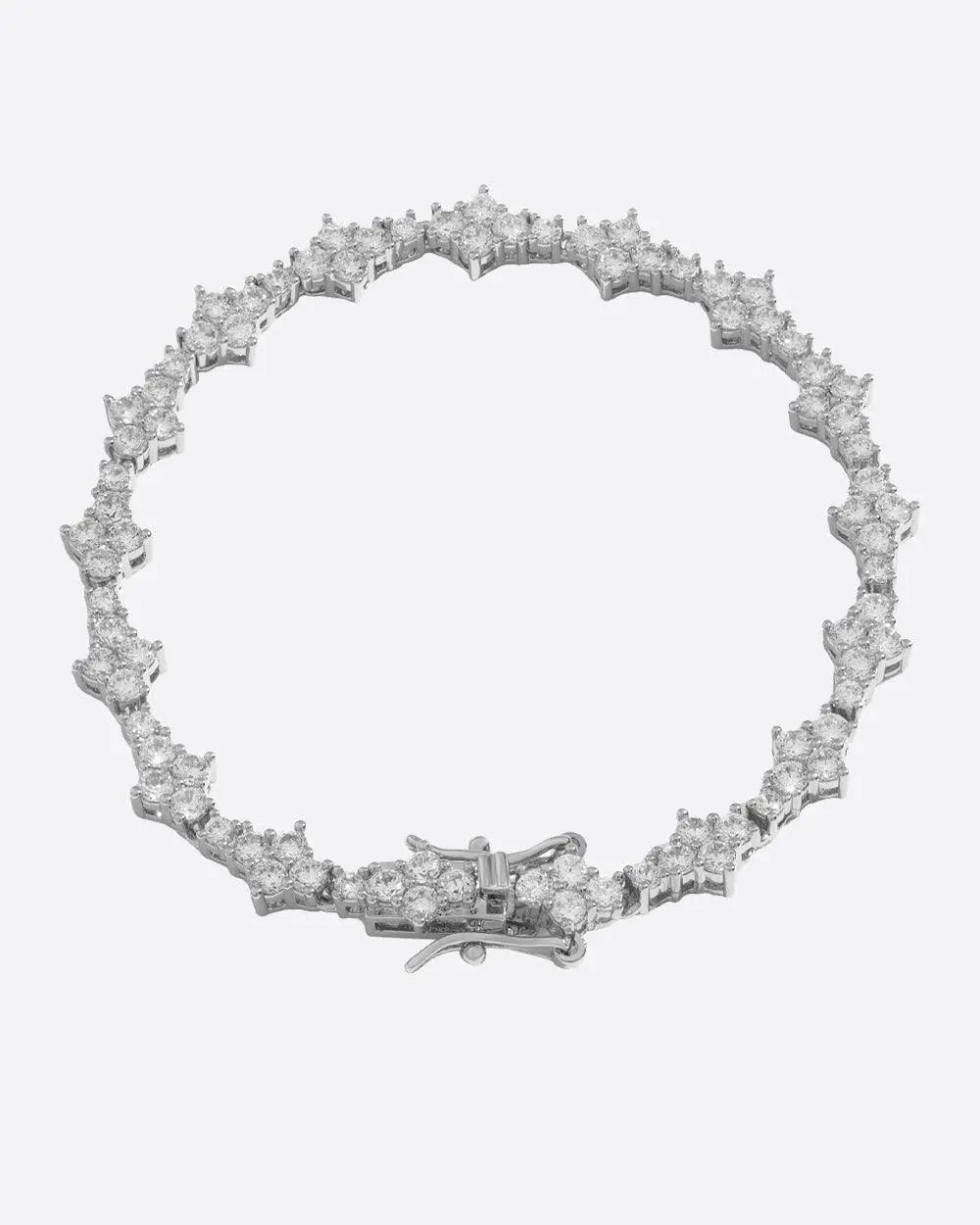 Comb tennis Bracelet - White Gold - Cartice™LuxuryJewelryGoldSilverWatchBraceletNecklaceChainIced-outCubanMoissaniteTarnish-freeStainlessDurablePremiumShinePlatedStatementDiamondAffordable