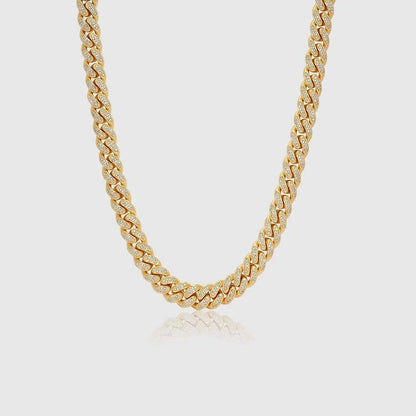 ICED CUBAN CHAIN 12MM - Gold - Cartice™LuxuryJewelryGoldSilverWatchBraceletNecklaceChainIced-outCubanMoissaniteTarnish-freeStainlessDurablePremiumShinePlatedStatementDiamondAffordable