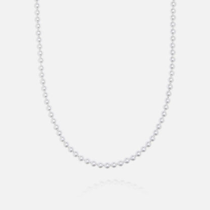 Pearl Necklace - White Gold - Cartice™LuxuryJewelryGoldSilverWatchBraceletNecklaceChainIced-outCubanMoissaniteTarnish-freeStainlessDurablePremiumShinePlatedStatementDiamondAffordable