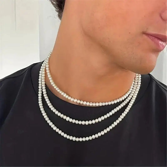 PEARL NECKLACE - Cartice™LuxuryJewelryGoldSilverWatchBraceletNecklaceChainIced-outCubanMoissaniteTarnish-freeStainlessDurablePremiumShinePlatedStatementDiamondAffordable