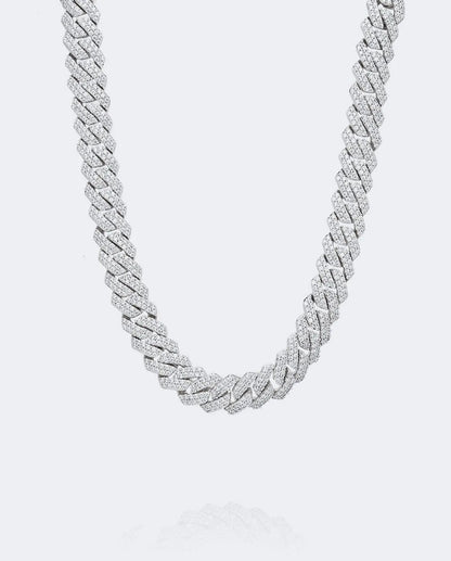 10mm Diamond Prong Link Chain - White Gold - Cartice™LuxuryJewelryGoldSilverWatchBraceletNecklaceChainIced-outCubanMoissaniteTarnish-freeStainlessDurablePremiumShinePlatedStatementDiamondAffordable