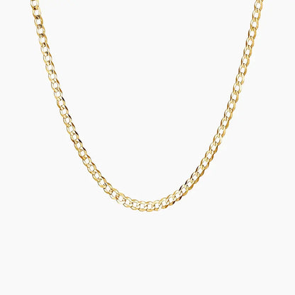 3mm Curb Chain - Gold - Cartice™LuxuryJewelryGoldSilverWatchBraceletNecklaceChainIced-outCubanMoissaniteTarnish-freeStainlessDurablePremiumShinePlatedStatementDiamondAffordable