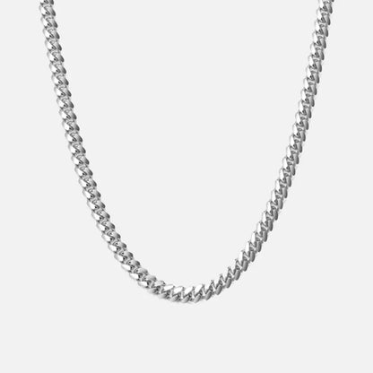 5mm Cuban Chain - White Gold - Cartice™LuxuryJewelryGoldSilverWatchBraceletNecklaceChainIced-outCubanMoissaniteTarnish-freeStainlessDurablePremiumShinePlatedStatementDiamondAffordable