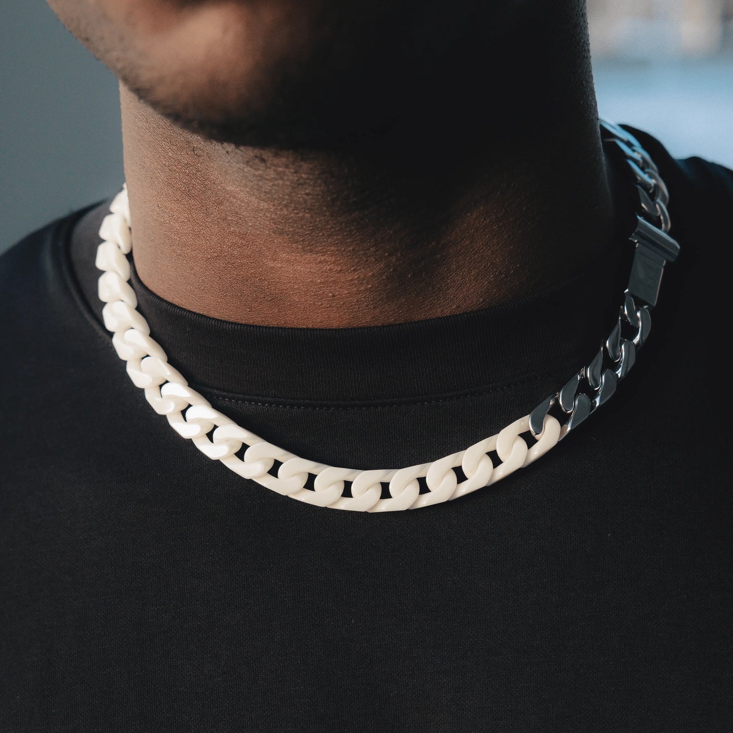 Marble x Cuban Chain - White Gold - Cartice™LuxuryJewelryGoldSilverWatchBraceletNecklaceChainIced-outCubanMoissaniteTarnish-freeStainlessDurablePremiumShinePlatedStatementDiamondAffordable