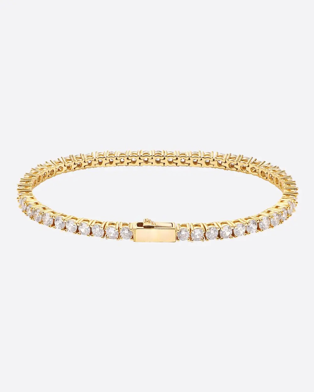 3MM VVS tennis bracelet - Gold - Cartice™LuxuryJewelryGoldSilverWatchBraceletNecklaceChainIced-outCubanMoissaniteTarnish-freeStainlessDurablePremiumShinePlatedStatementDiamondAffordable