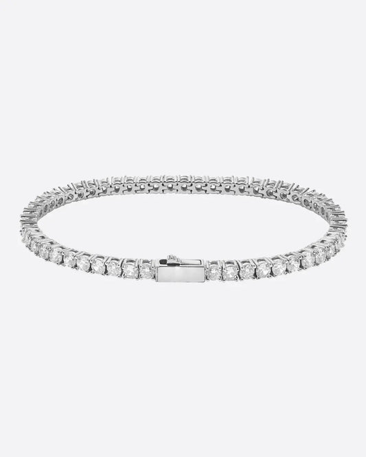 3MM VVS tennis bracelet - White Gold - Cartice™LuxuryJewelryGoldSilverWatchBraceletNecklaceChainIced-outCubanMoissaniteTarnish-freeStainlessDurablePremiumShinePlatedStatementDiamondAffordable